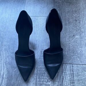 Vince Black Pointed Toe Heels